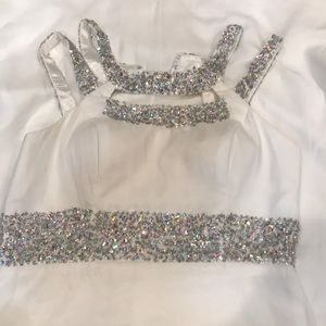 White party long dress